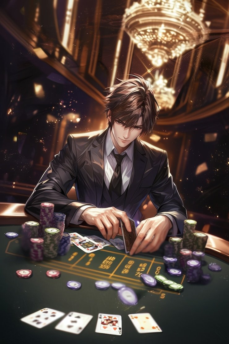 Live blackjack studio with dealer and multiple player seats